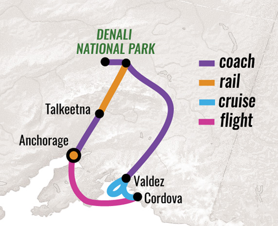 Example Itinerary Map
