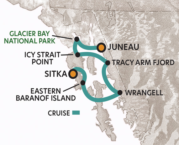 Alaskan Dream Cruise 600s Map Crop