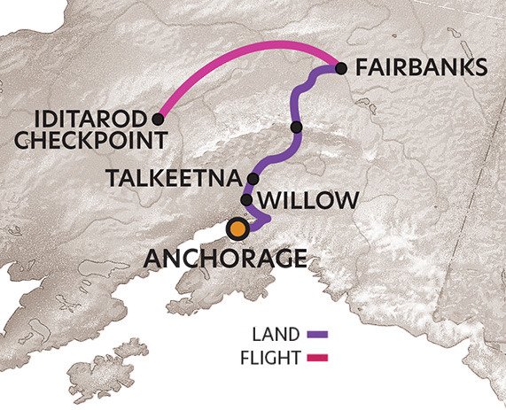 Aurora Iditarod 300 Map Crop