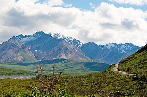 View of Denali during a Grand Slam Alaska trip.