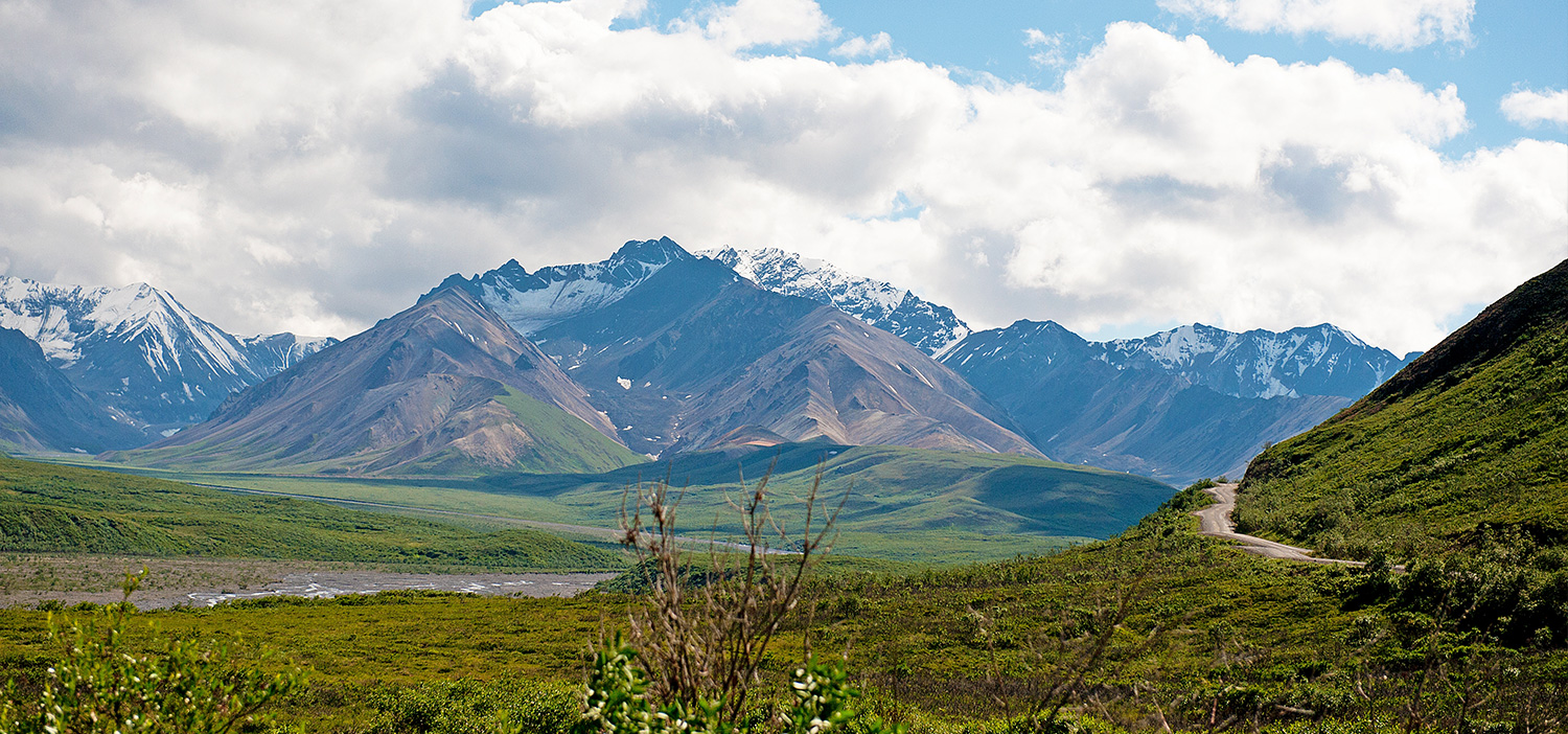 View of Denali during a Grand Slam Alaska trip.